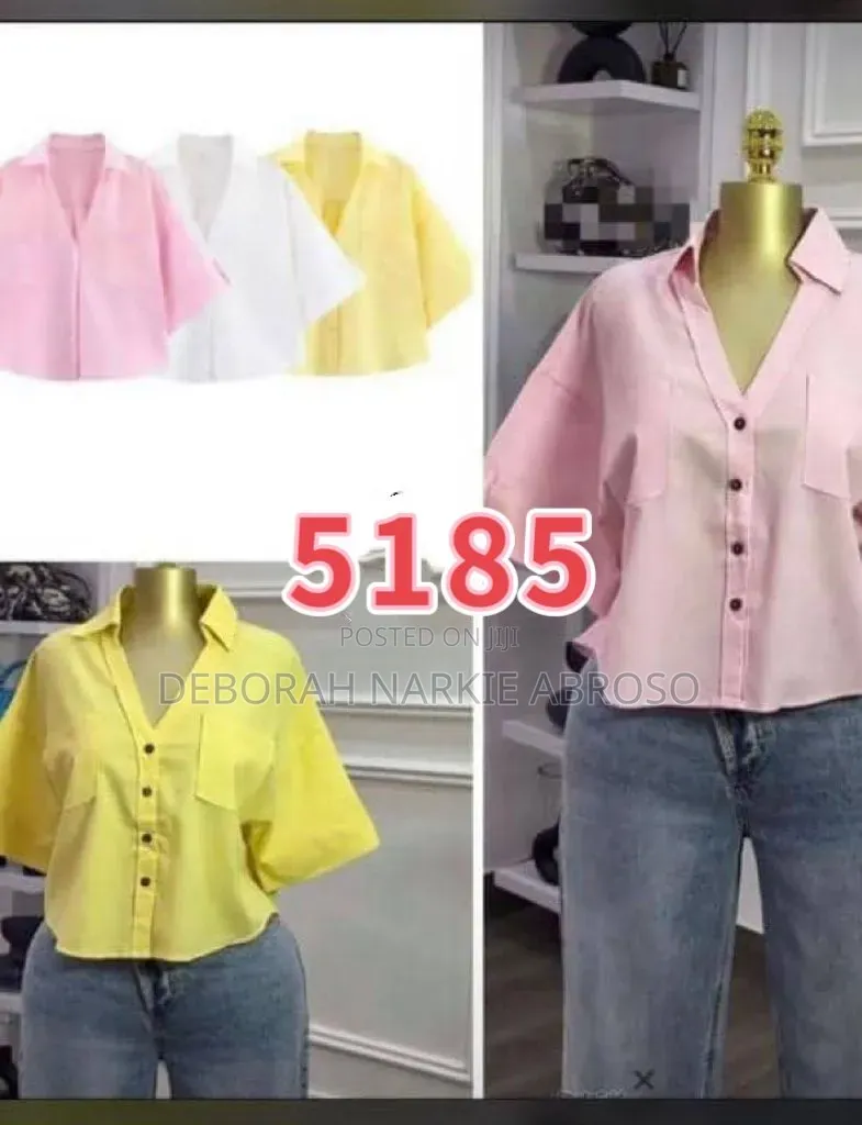 Trendy Cropped Shirt