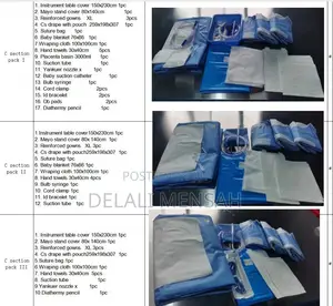 Caesarean Packs for Sales. Highest Premium (C.S. PACKS)