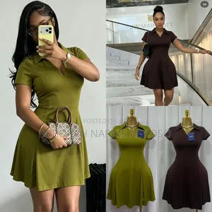 Polo Skater Dress/Casual Mini Dress