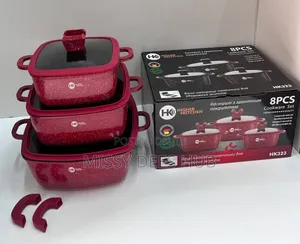 HK 8pcs Die-Cast Aluminum Cookware Set