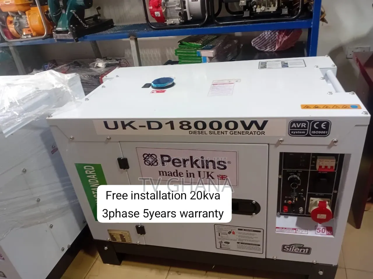 Powerful 20kVA Perkins 3-Phase Diesel Genset 20kva