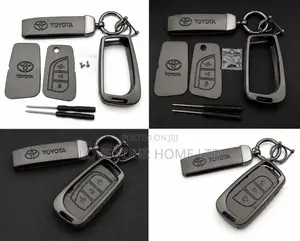 Toyota Smart Car Key Replacement Shell Kit With Metal Keychain