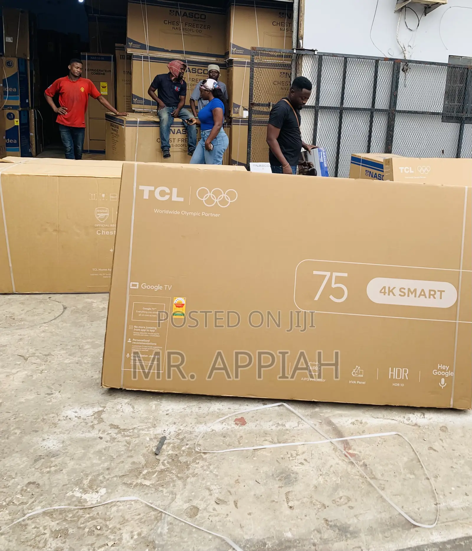 Lovely Design TCL 75” Uhd Smart Screen Television(Black) 