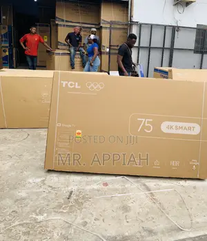 Lovely Design TCL 75” Uhd Smart Screen Television(Black) 