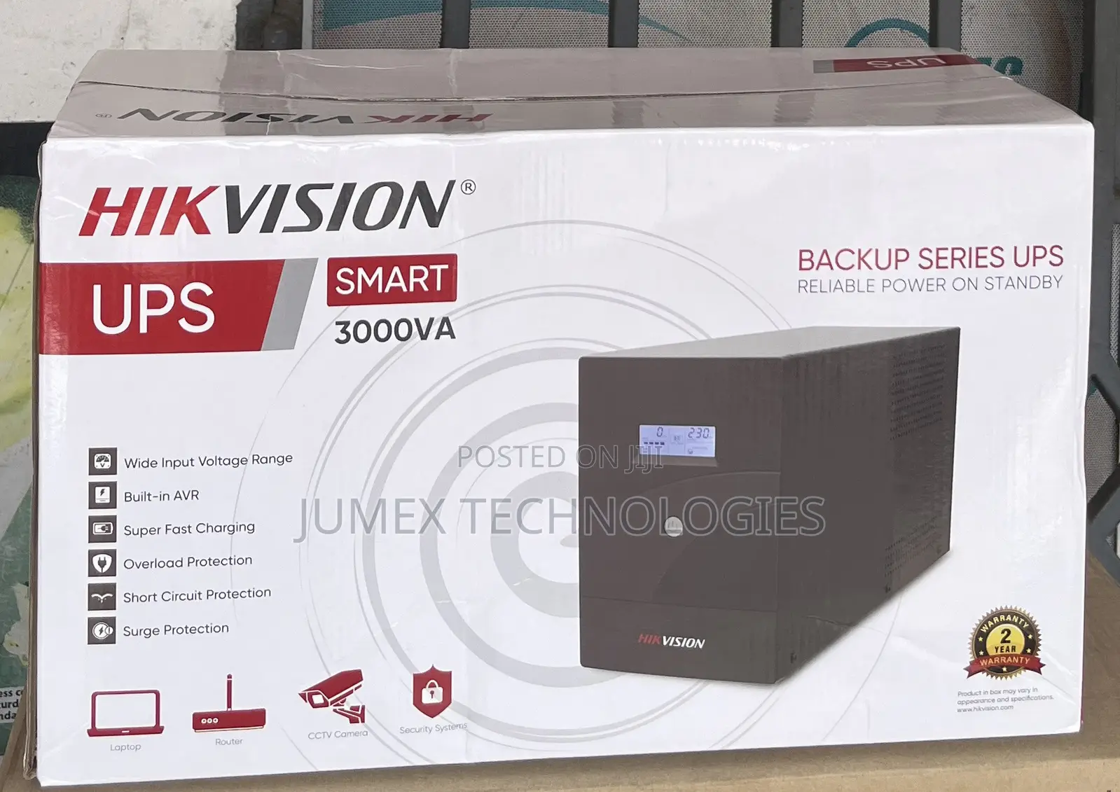 Hikvision Ups 3000va Smart Backup Series Ups 3kva
