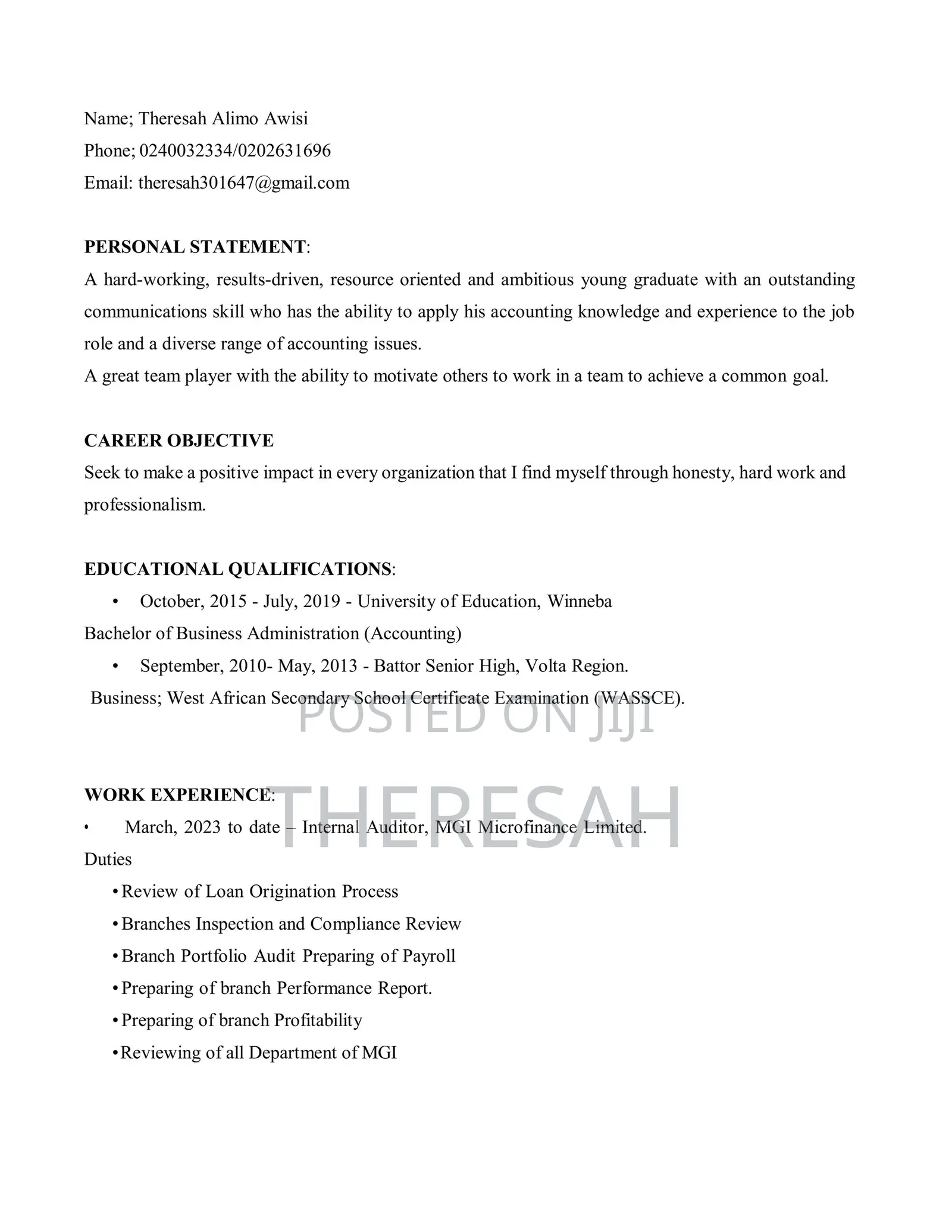 Content and Front Desk Assistant