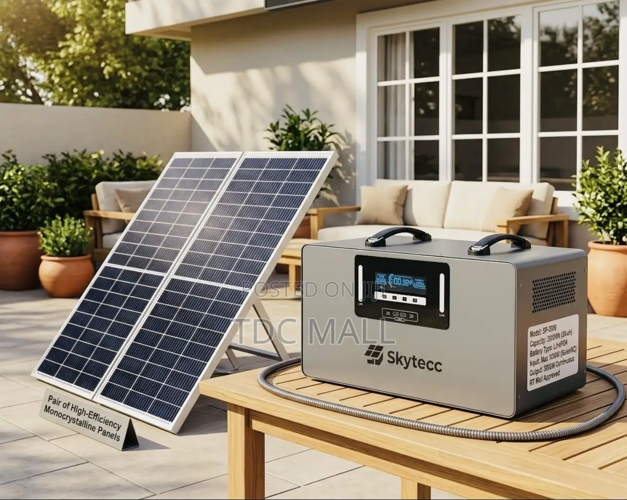 3Kwh LifeP04 Lithium Battery - Solar Energy Power Storage (24 Hours)