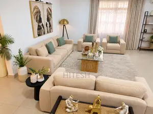 Premium Cream 3-Piece Sofa Set – 3 Seater + 2 Seater