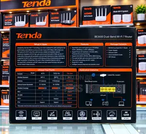 Tenda BE3600 Wi-Fi 7 Dual-Band Router (NOT SIM ROUTER)