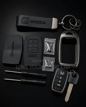 Honda 4-Button Smart Key Replacement Shell Kit With TPU Frame