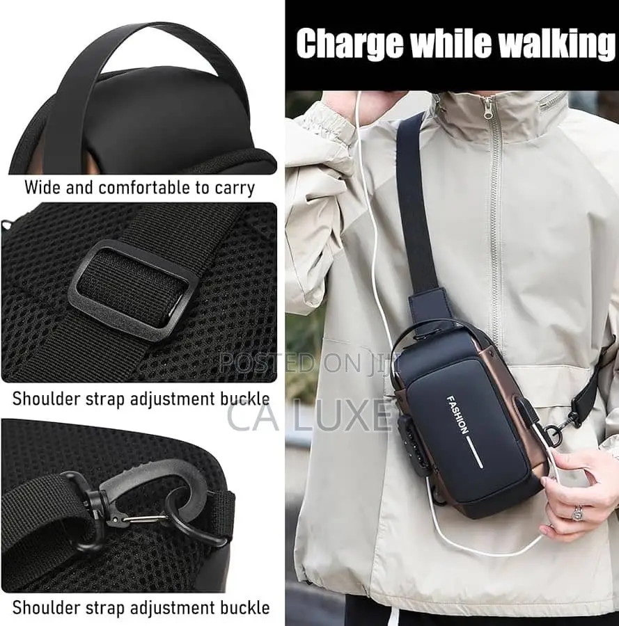 Classy Crossbody Side Shoulder Waist Bag With Adjustable Strap