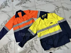 Mining Shirt Orange & Navy Blue