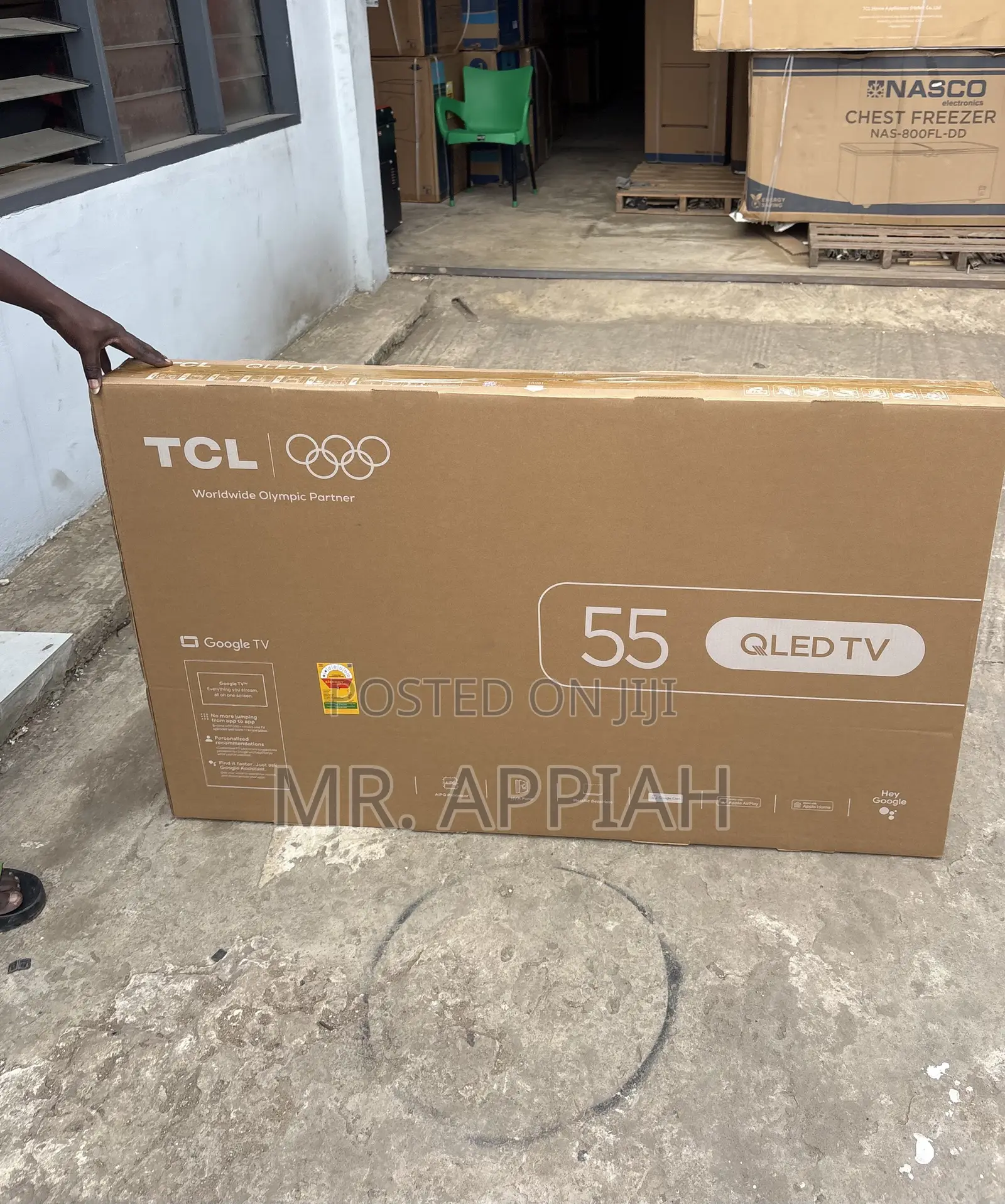 Super Affordable TCL 55” Qled Smart Screen Television(Black)