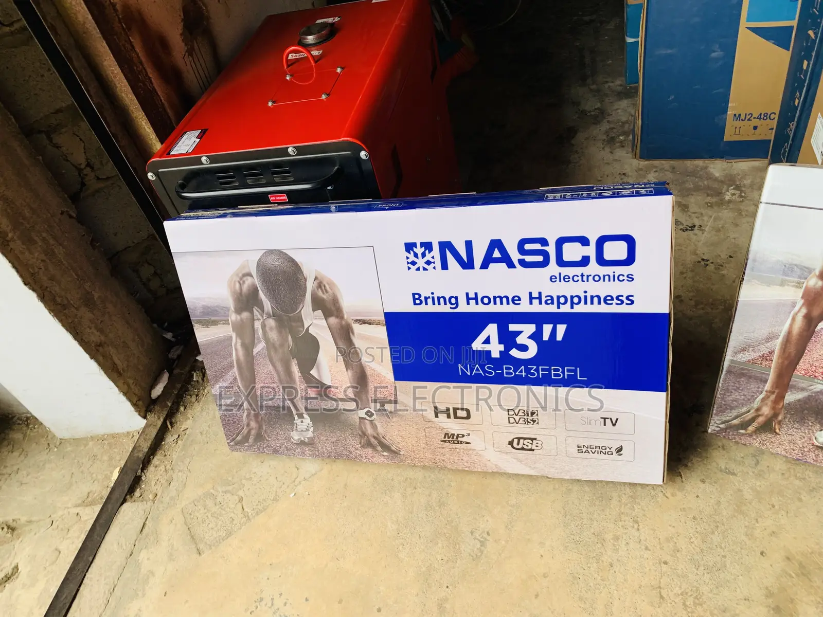 Nasco 43" Digital Satellite LED TV - NAS-J43FB