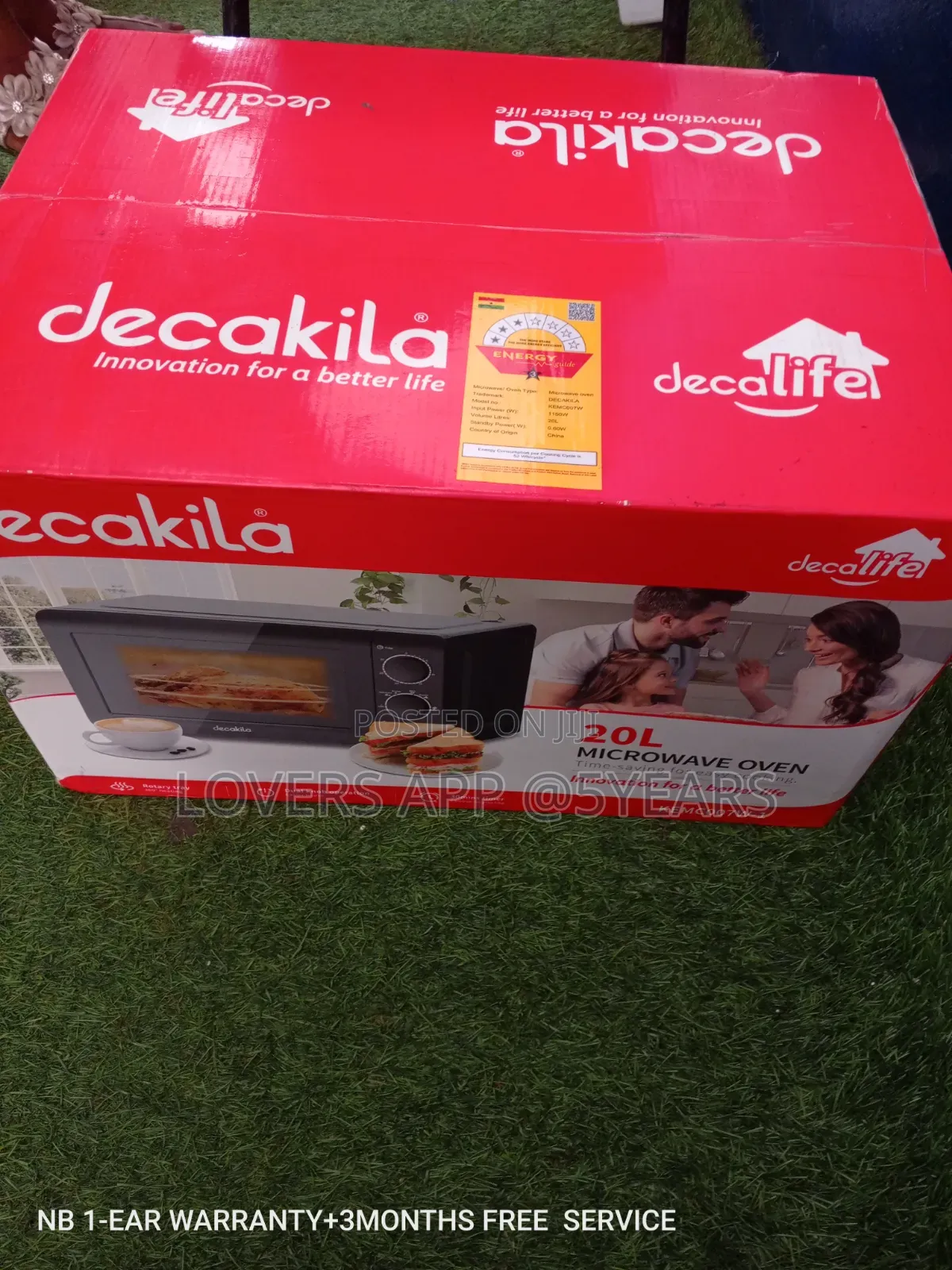 Decakila Microwave - Sleek Design and Easy Operation