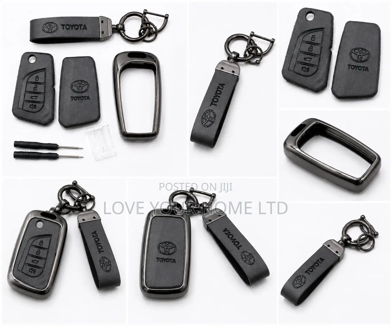 Toyota Smart Key Replacement Shell Kit With TPU Protective Cover,