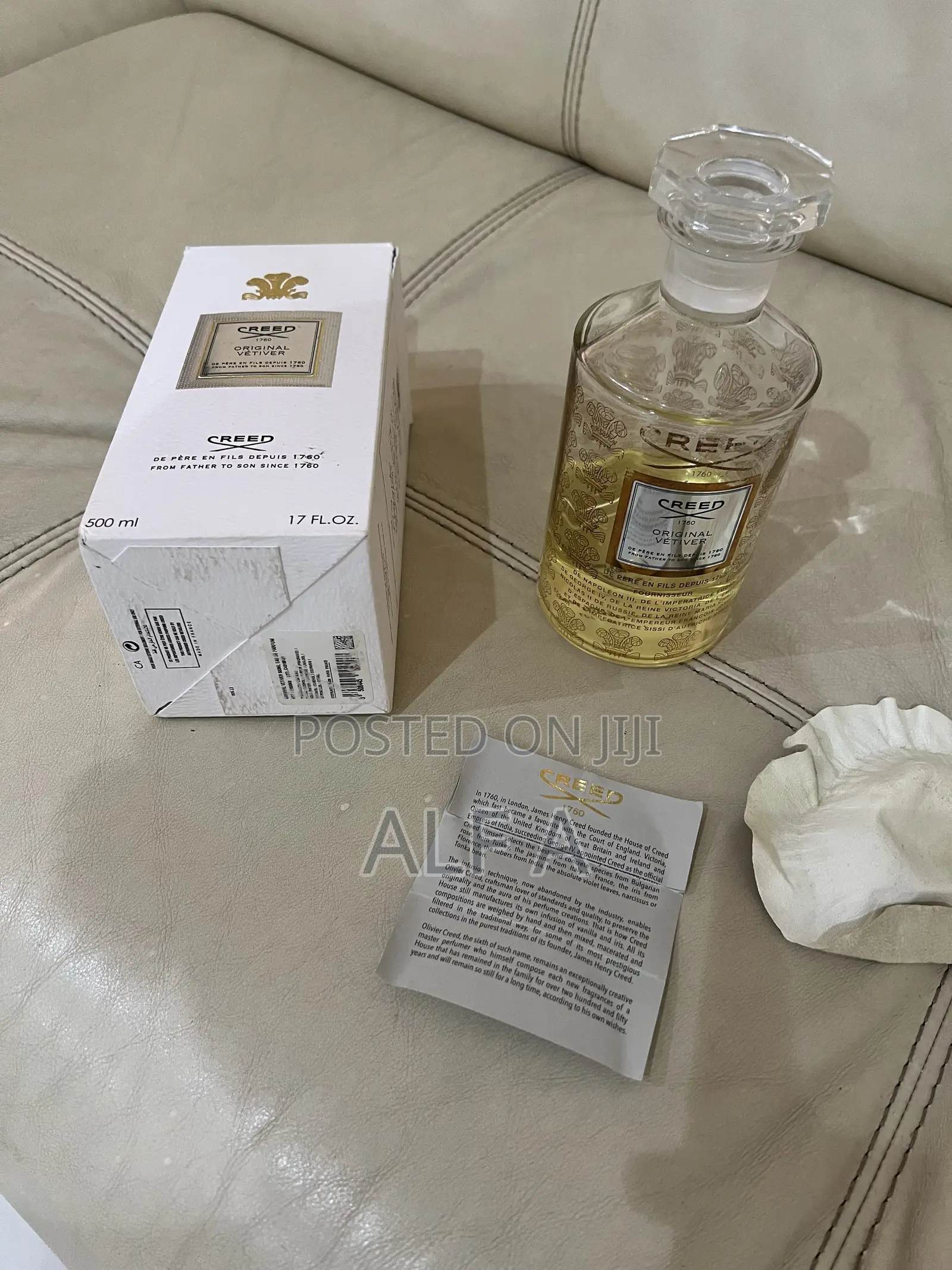  Genuine Creed Original Vétiver – 500ml Flacon