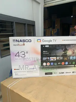 Get Affordable Nasco 43” FHD Satellite Television(Black)
