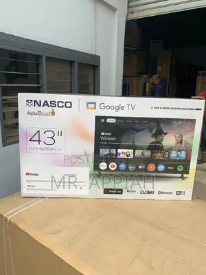 Get Premium Nasco 43” Digital Satellite Television(Black).