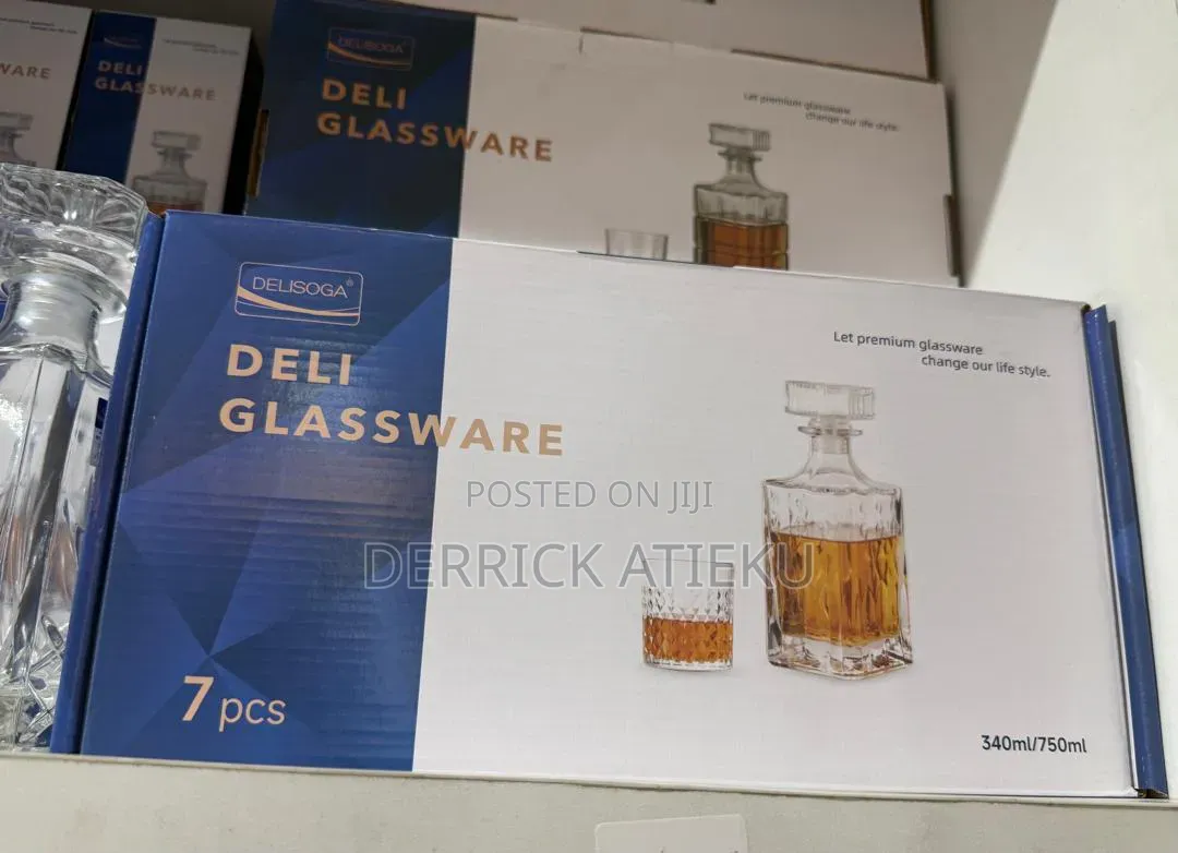 Decante and 6 Whiskey Glass Set