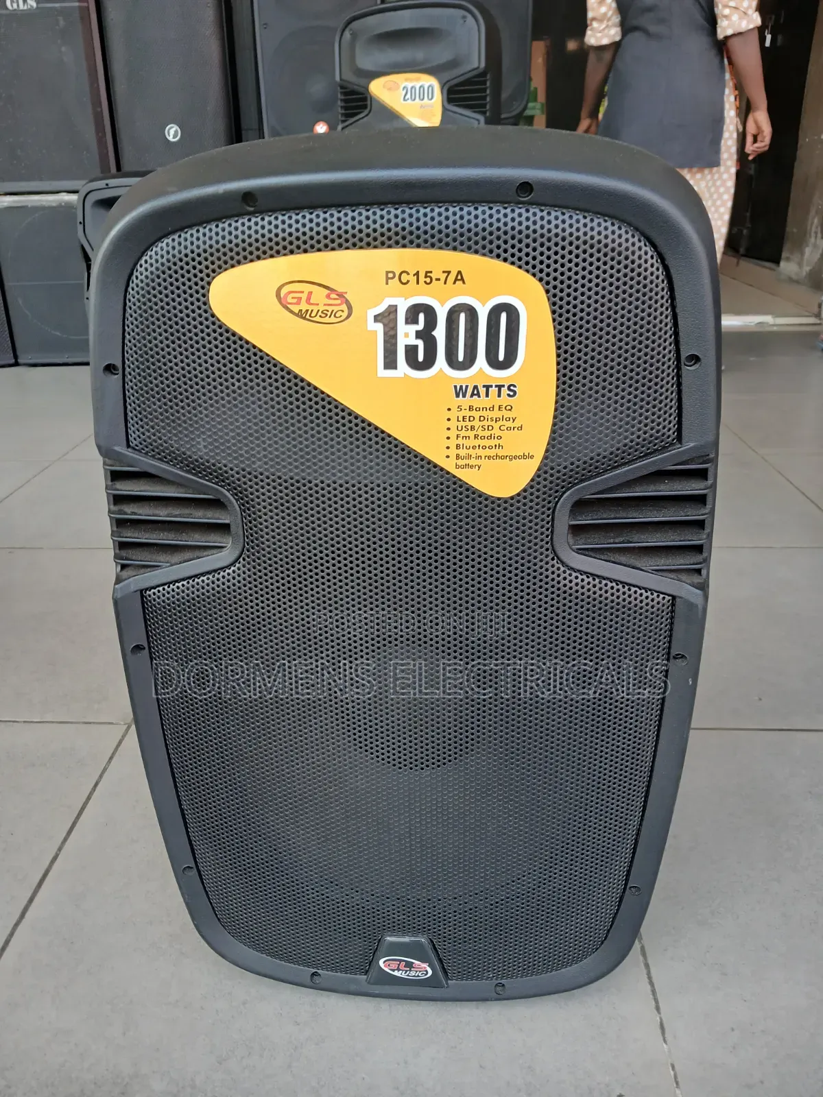 GLS Music PC15-7A 15Inches Rechargeable Speaker
