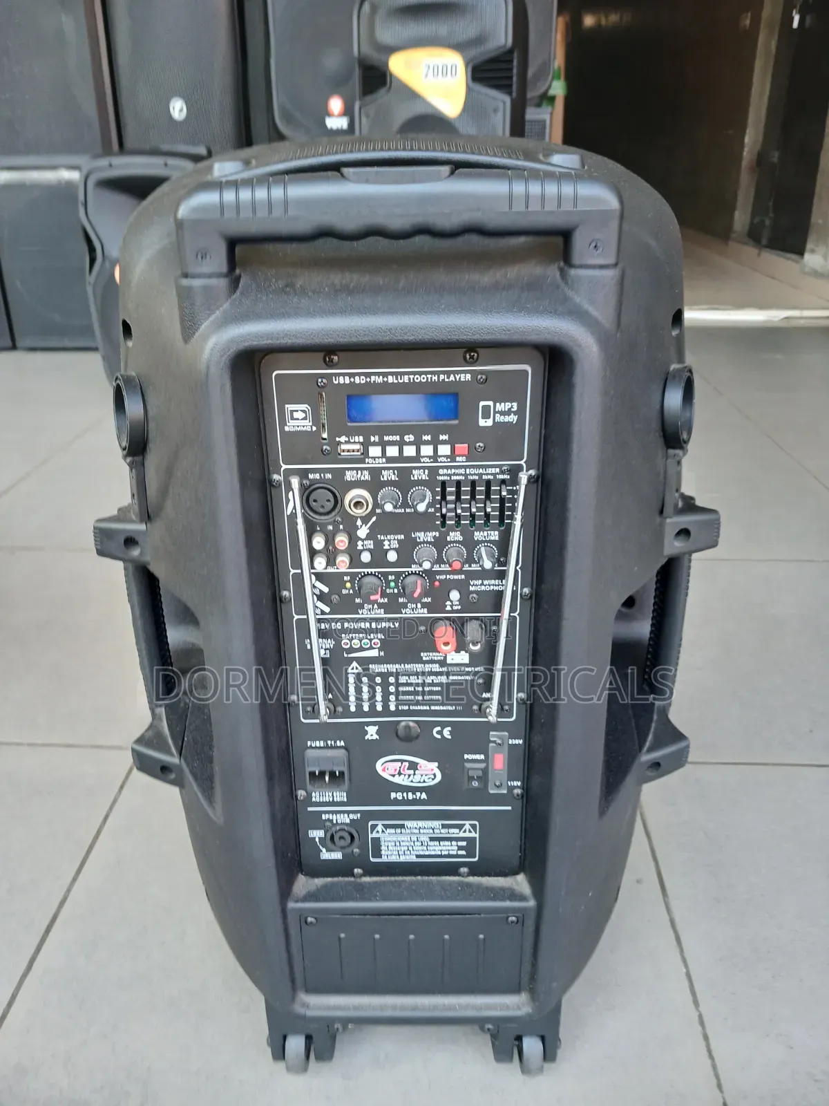 GLS Music PC15-7A 15Inches Rechargeable Speaker