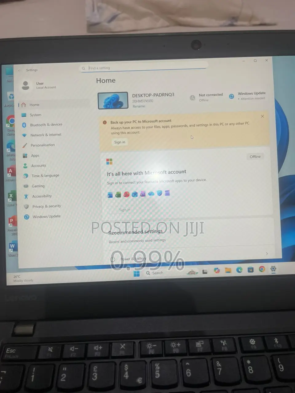 Laptop Lenovo ThinkPad X270 8GB Intel Core i5 SSD 256GB