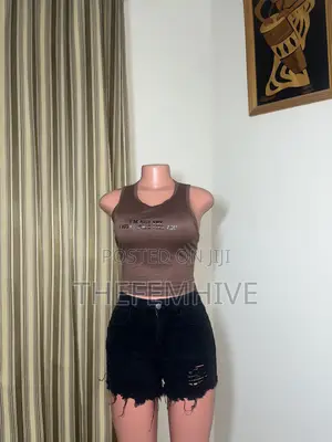 Brown Shein Crop Top