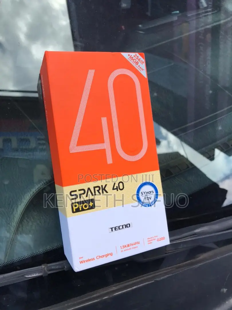 New Tecno Spark 40 Pro+ 256 GB Black