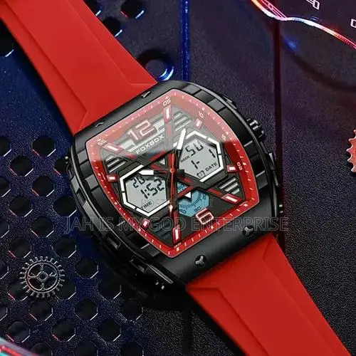 Lige Foxbox Digital Men Military 50m Waterproof Led Quartz Sport Watch