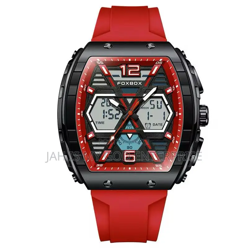 Lige Foxbox Digital Men Military 50m Waterproof Led Quartz Sport Watch