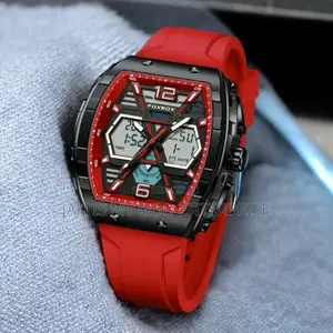 Lige Foxbox Digital Men Military 50m Waterproof Led Quartz Sport Watch