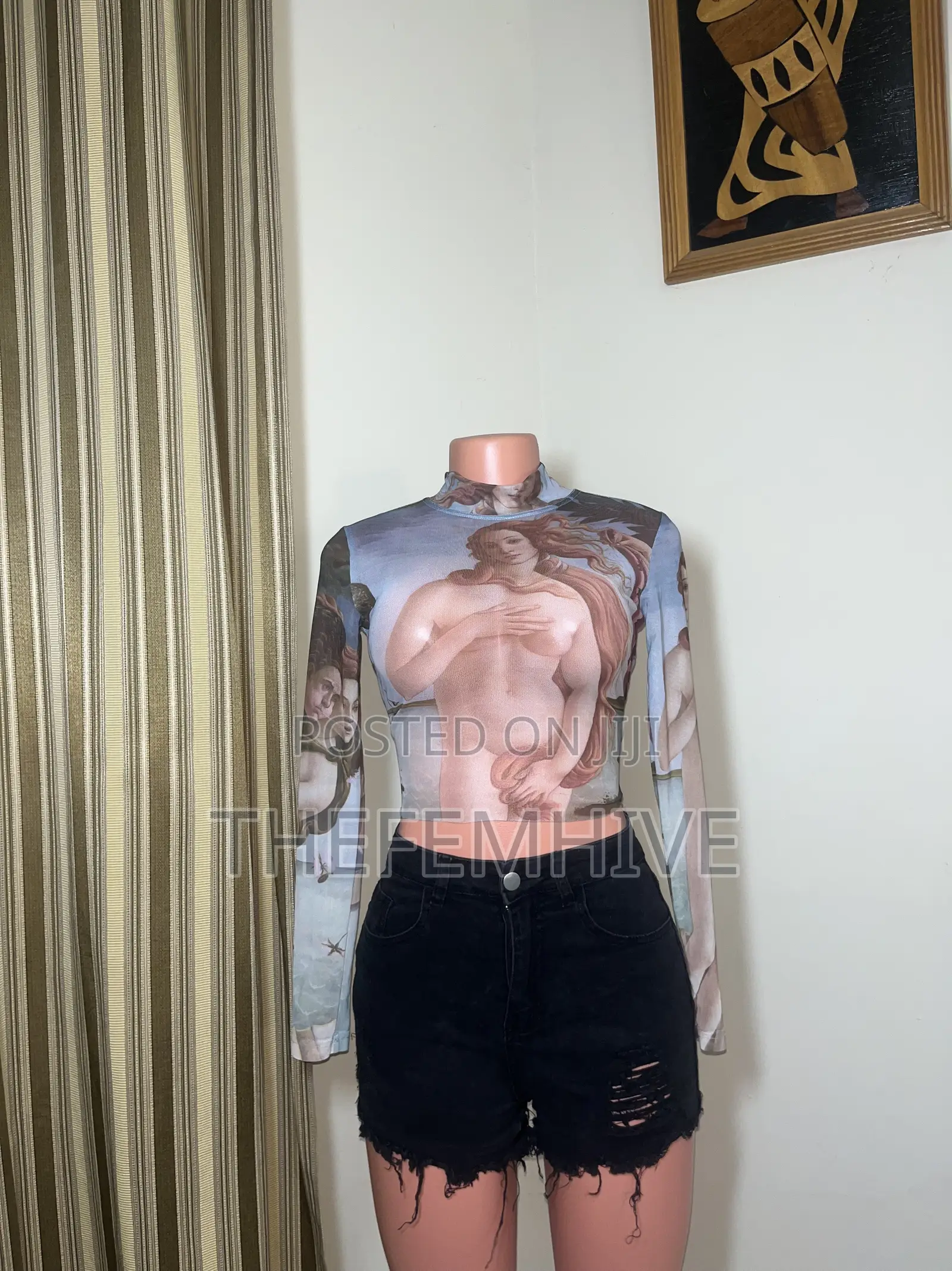 Long Sleeve Mesh Top Thrift