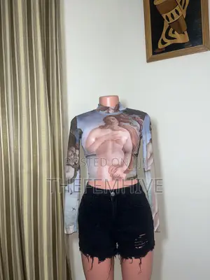 Long Sleeve Mesh Top Thrift