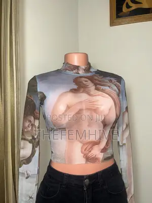 Long Sleeve Mesh Top Thrift