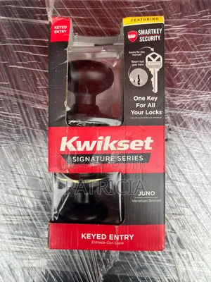 Kwikset Juno Signature Series SmartKey Keyed Entry Door Knob