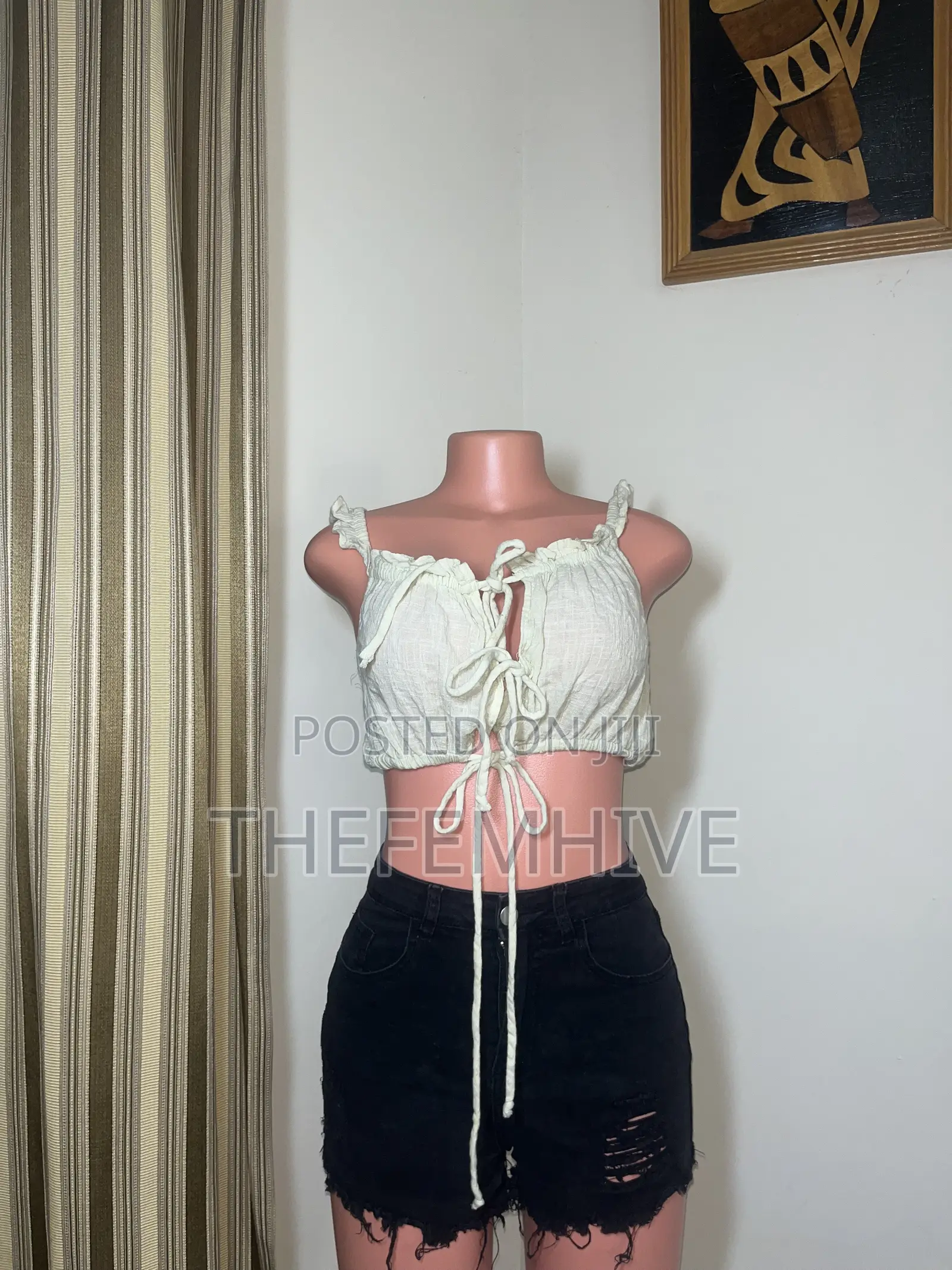 Yellow Urban Outfitters Crop Top Thrift