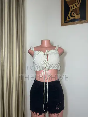 Yellow Urban Outfitters Crop Top Thrift