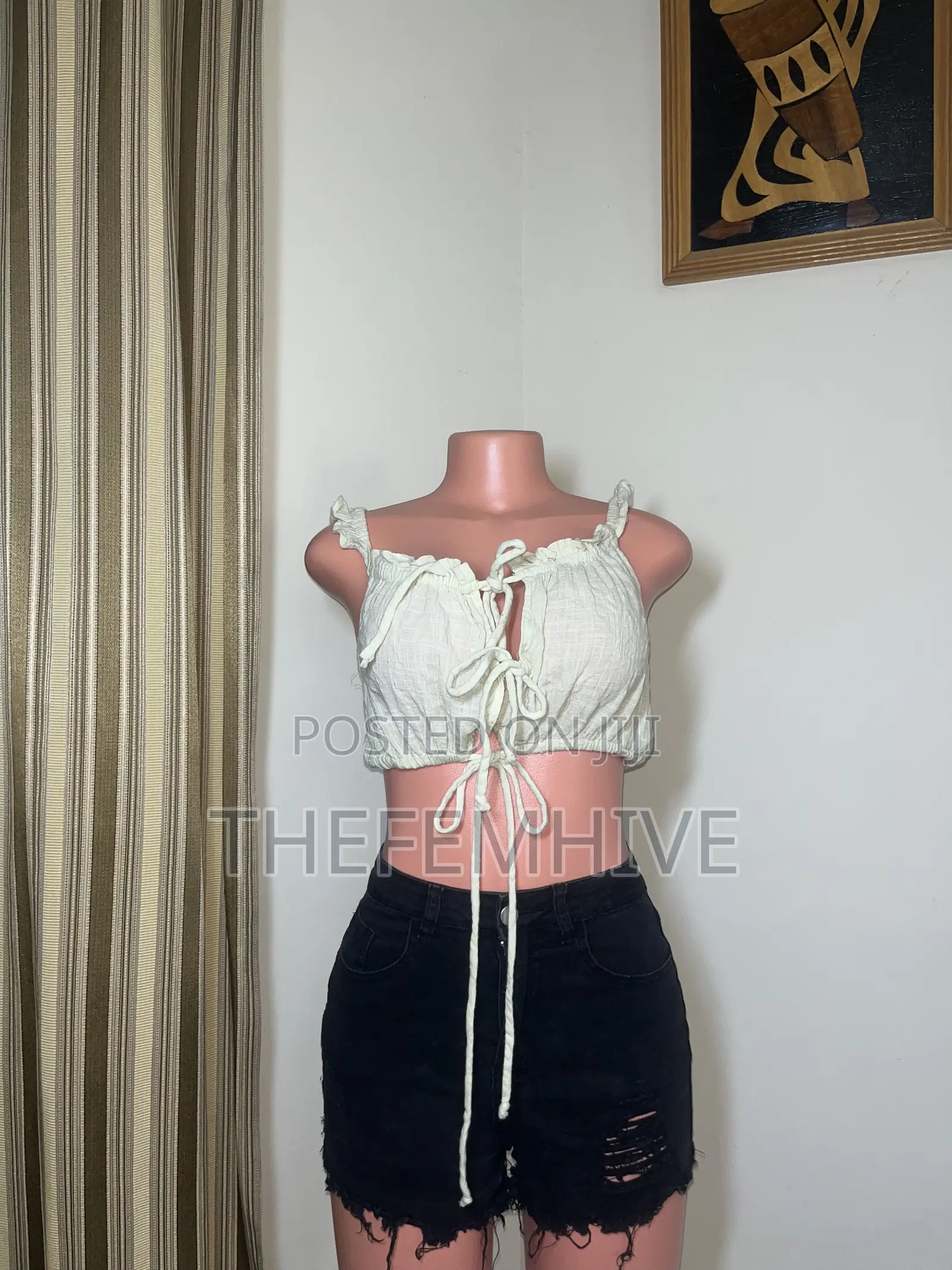 Yellow Urban Outfitters Crop Top Thrift