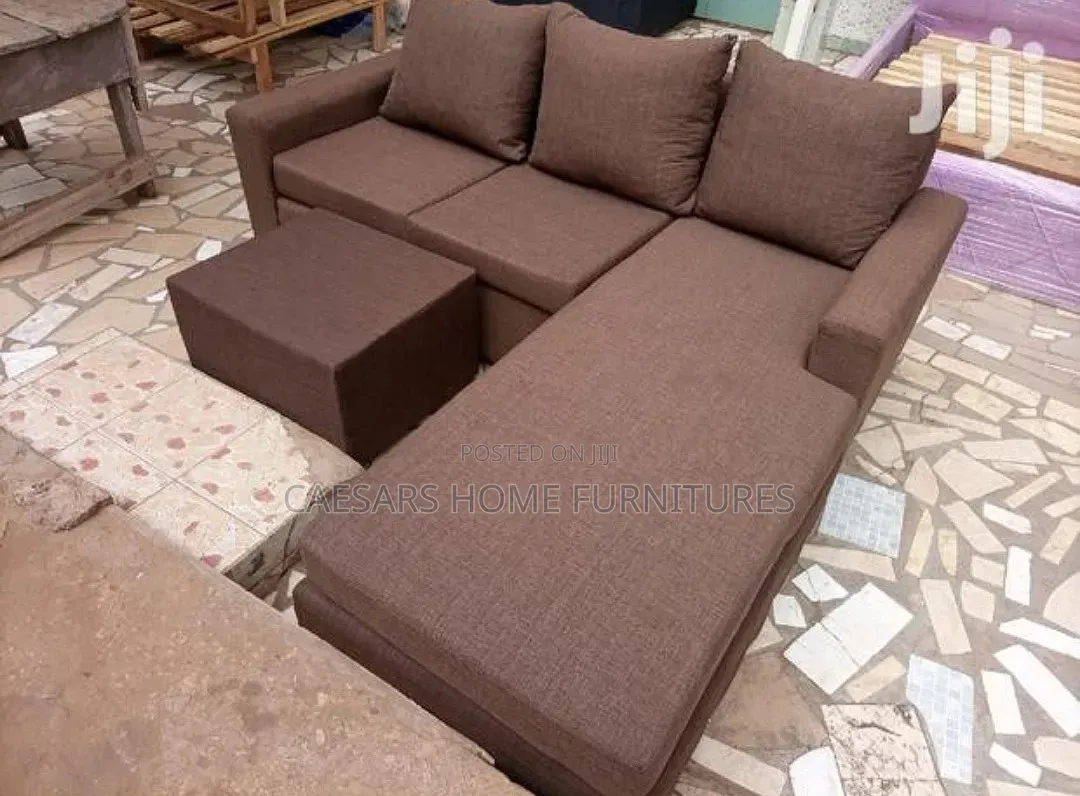 L-Shape Sofa With Ottoman - Modern Design - New