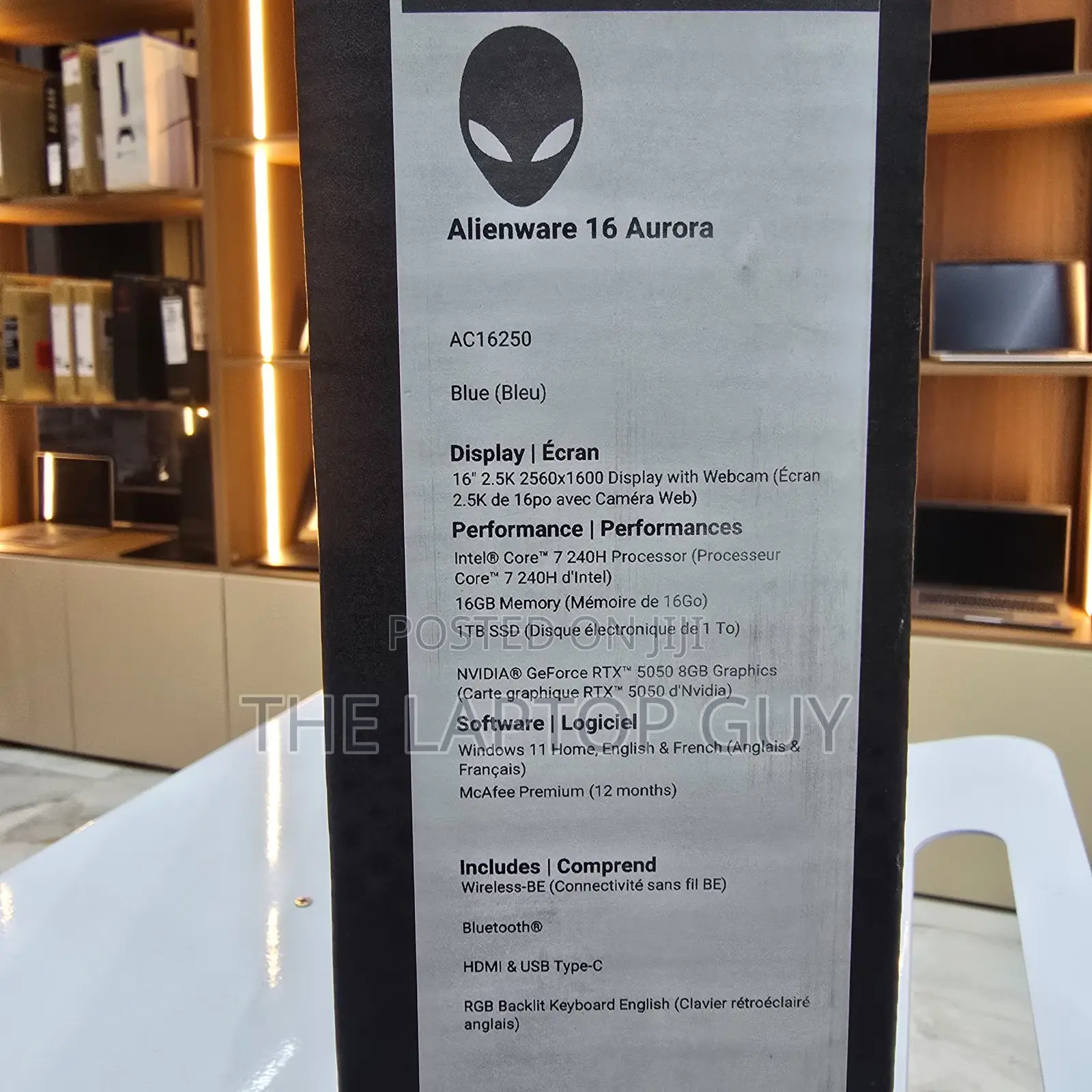 New Laptop Alienware 16x Aurora 16GB Intel Core i7 SSD 1T