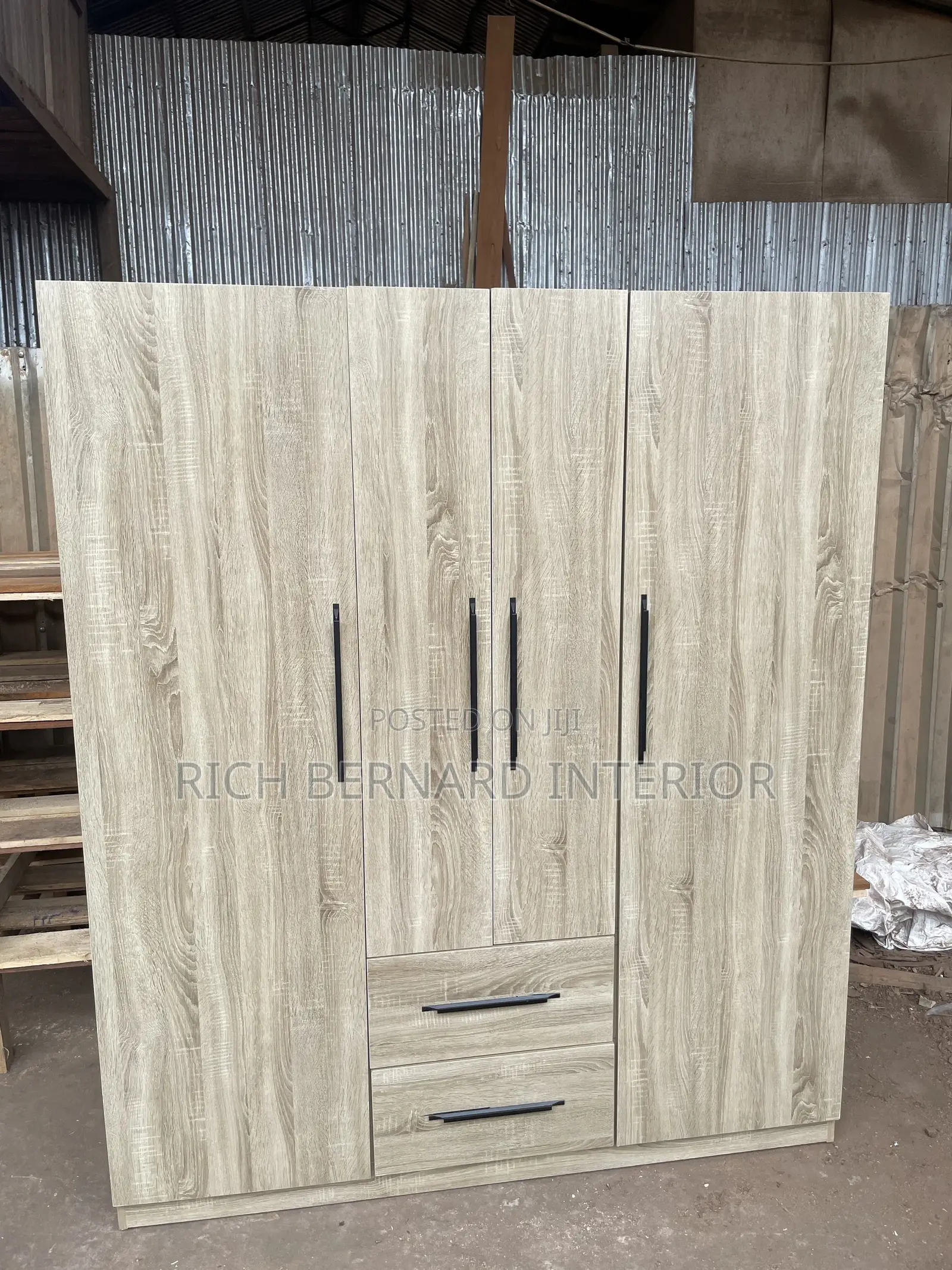 Modern 3-in-1 Wardrobe With Drawers Shelves
