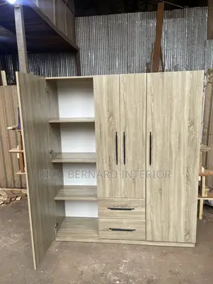 Modern 3-in-1 Wardrobe With Drawers Shelves