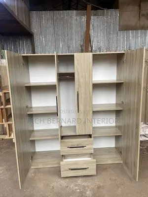 Modern 3-in-1 Wardrobe With Drawers Shelves