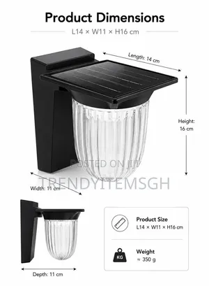 1200mAh Battery Solar Lantern Light Wall Lamp