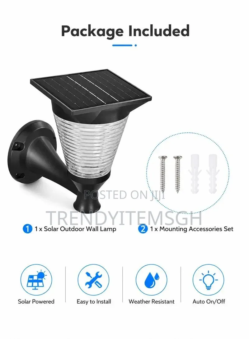 1200mAh Battery Solar Pathway Lamp LED Garden Yard Light