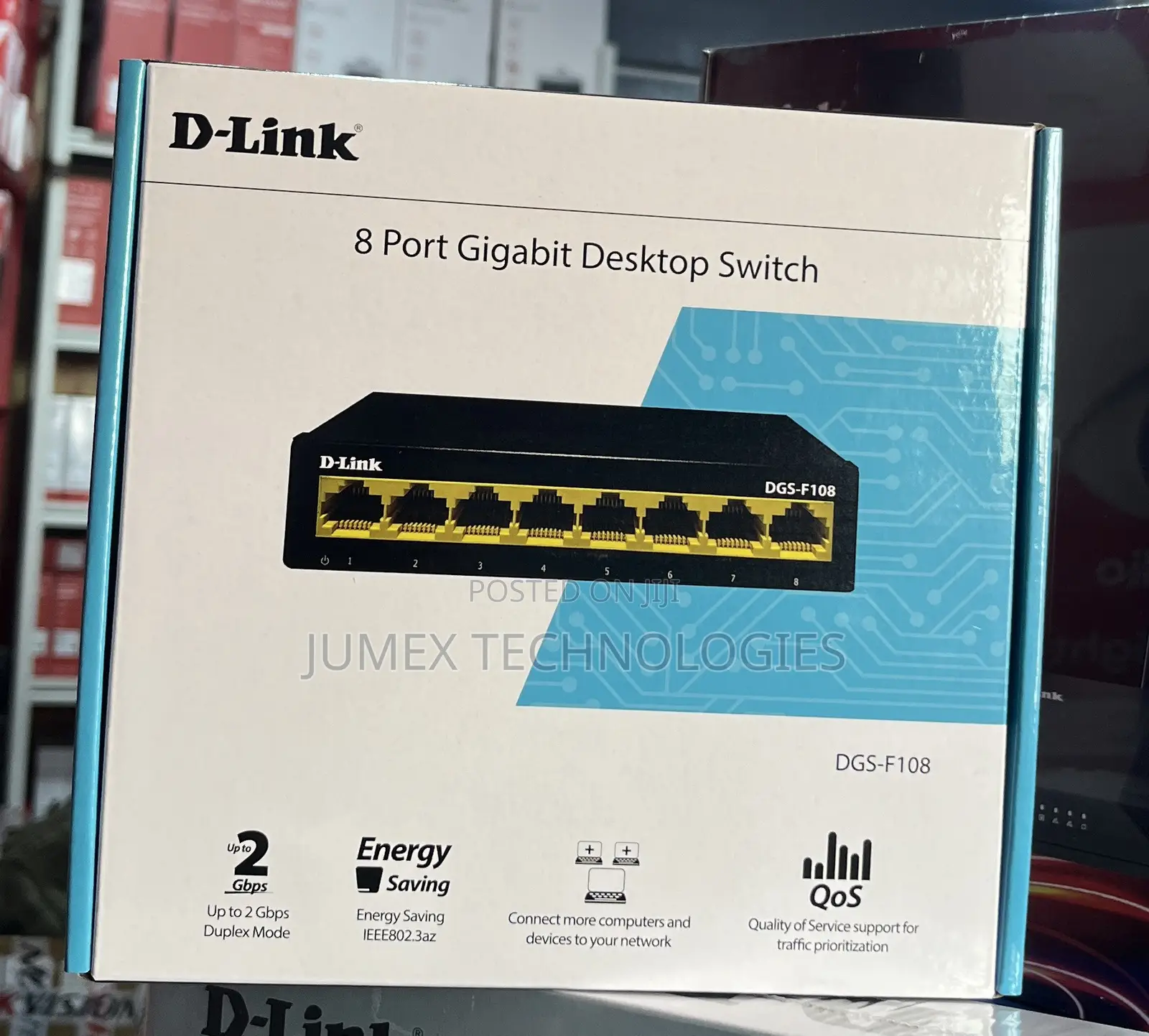 D-Link 8Port Gigabit Desktop Switch DGS-F108
