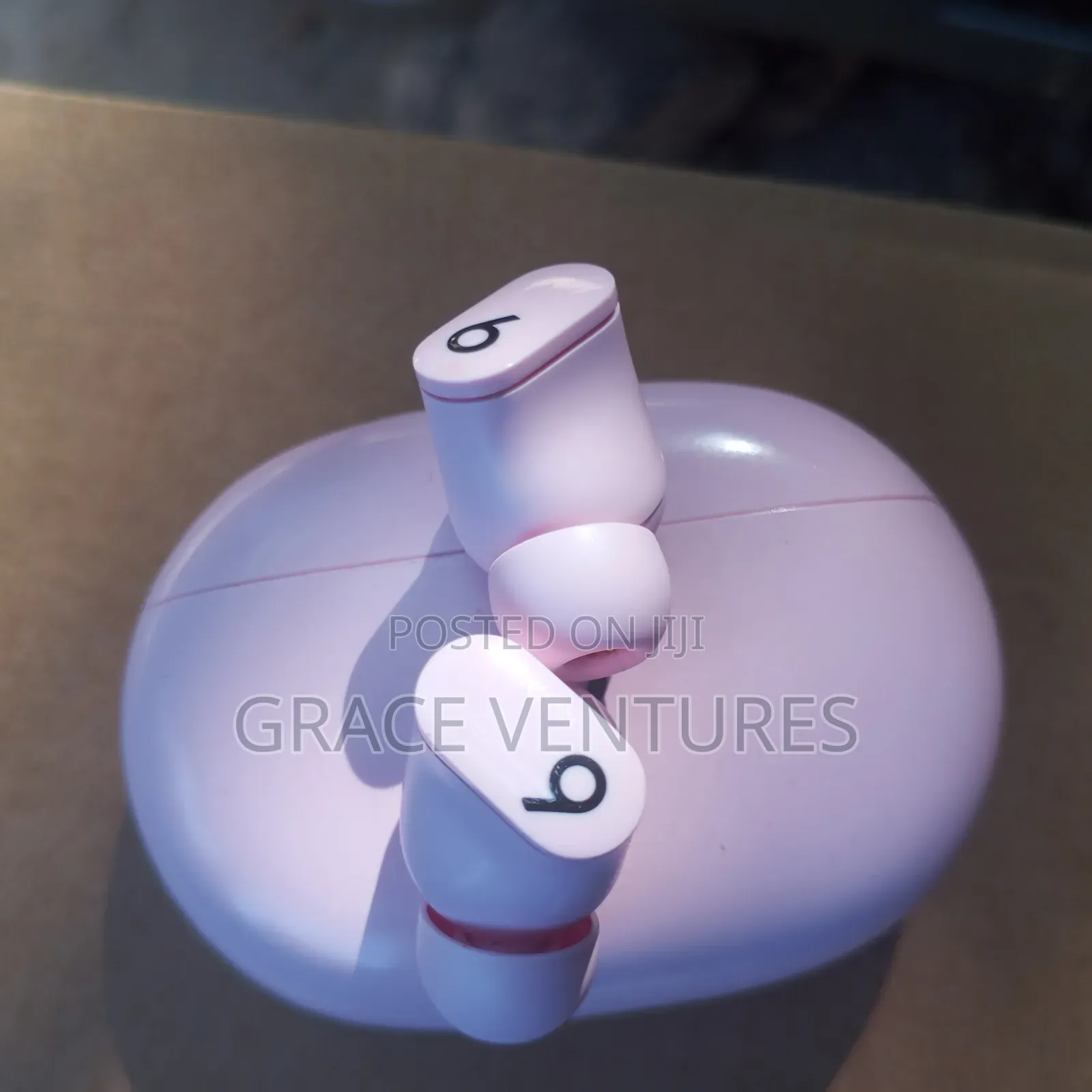 Super Clean Foreign Used Beats Studio Buds – Sunset Pink