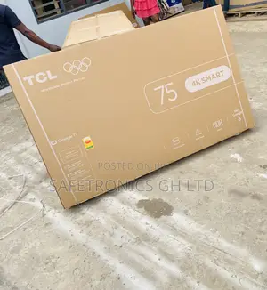 Newly in Bulky Smart LED TCL Uhd 75 Inch P635 TV