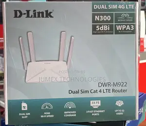 D-Link 4g Universal Sim Router Dwe-M922 Dual Sin Cat4 Lte Router